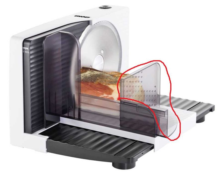 Нова ломтерізка (слайсер) Unold 78860 | 17 см нержавійка | 100 Вт