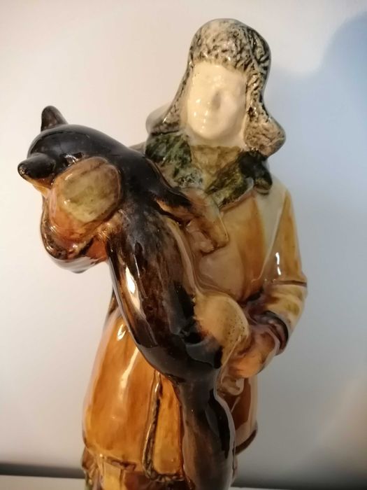 Figurka ceramiczna oblana Lomonosow Lfz, Zsrr Gzel