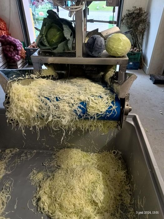 Sprzedaż kapusty szatkowanej na świeżo, Kapusta szatkowana