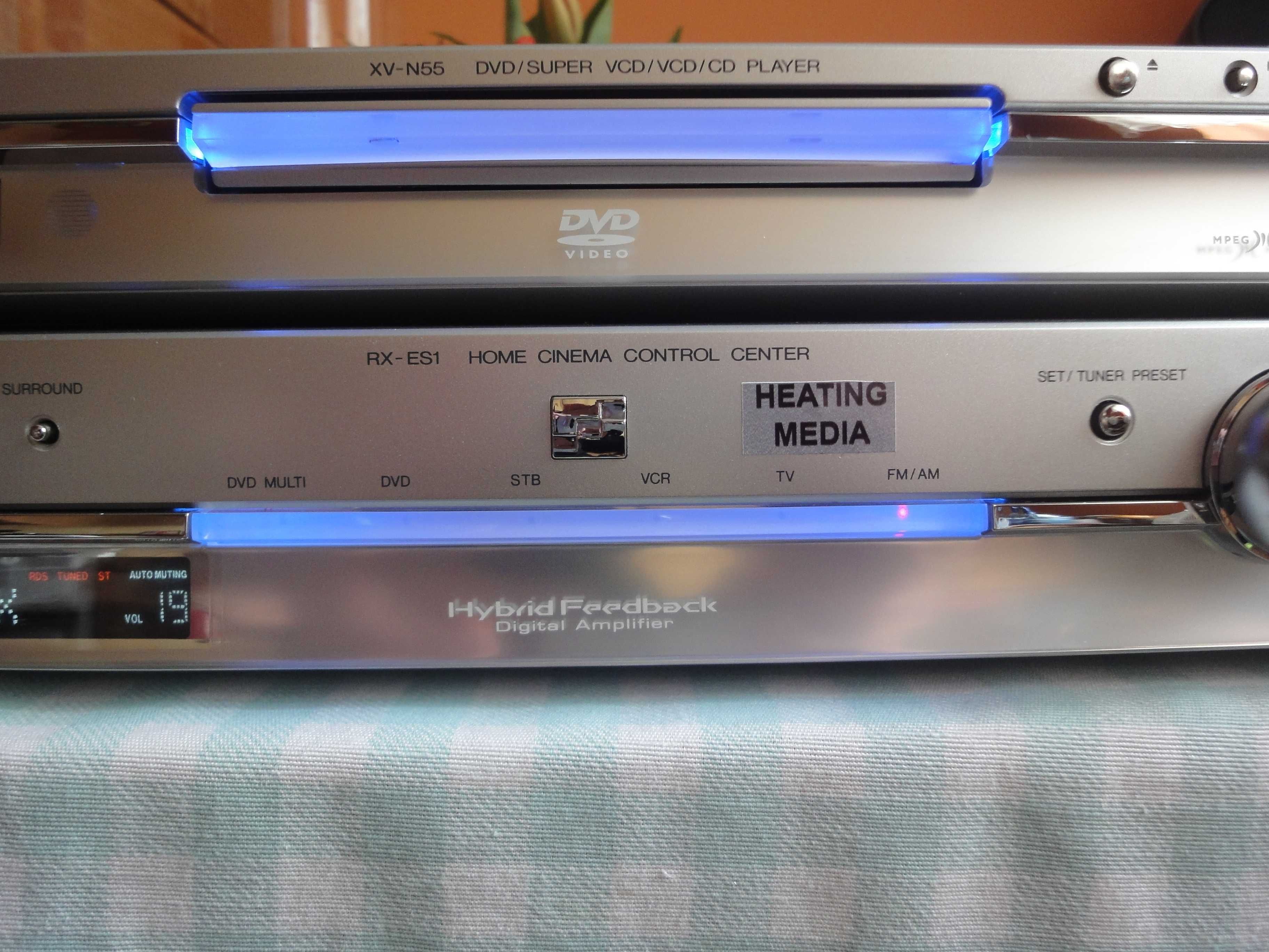 odtwarzacz dvd JVC + amp