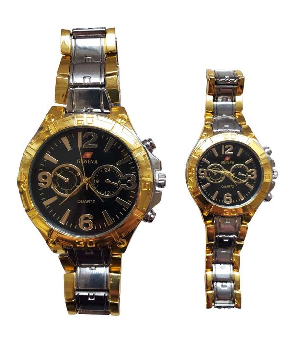 Zegarek męski i damski Geneva bransoleta, stal szlachetna NOWE
