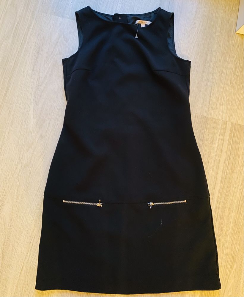 Sukienka Esprit uk10 eu38 mała czarna bez rekawa
