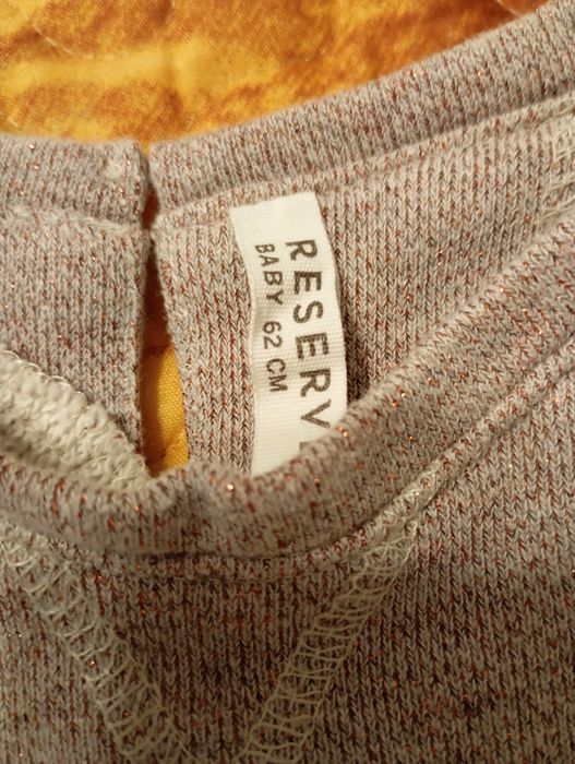 Elegancka tunika niemowlęca dla dziewczynki, rozmiar 62 cm.