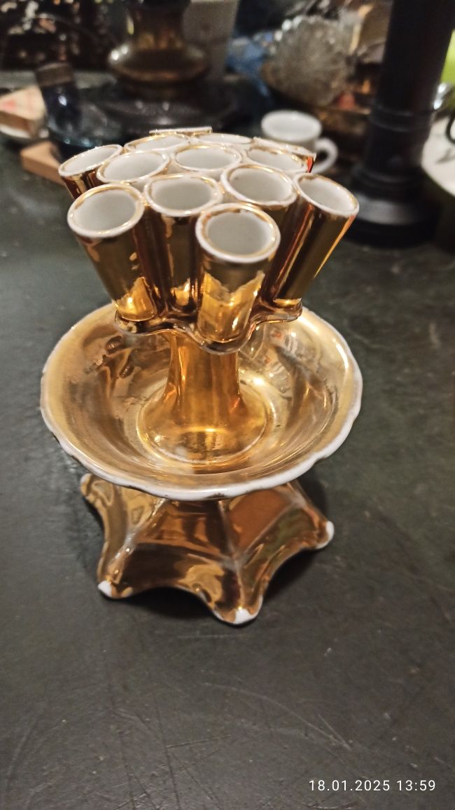 Porcelana Carl Tielsch Alt Wasser Stary Zdrój Cygaretka pojemnik