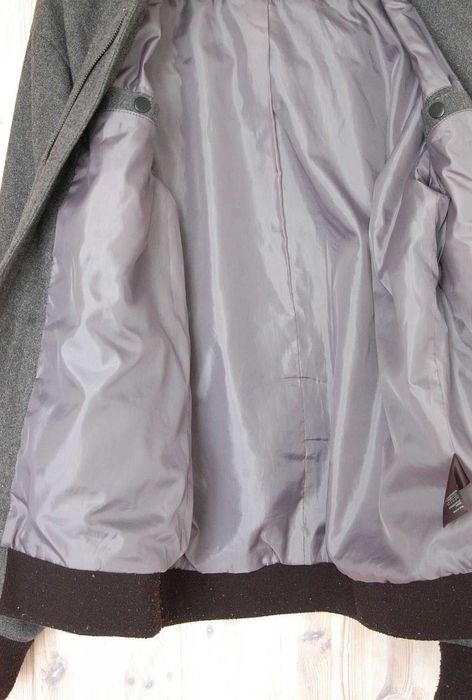 wiosenno - jesienna szara kurtka pilotka MTWTFSS WEEKDAY - wełna - M