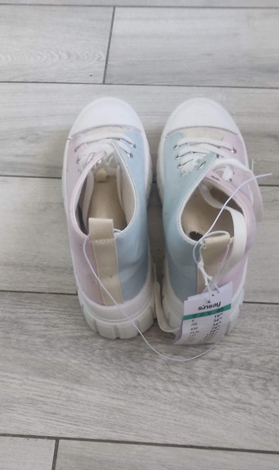Nowe Sneakersy trampki Sinsay 40 na grubej podeszwie wysokie