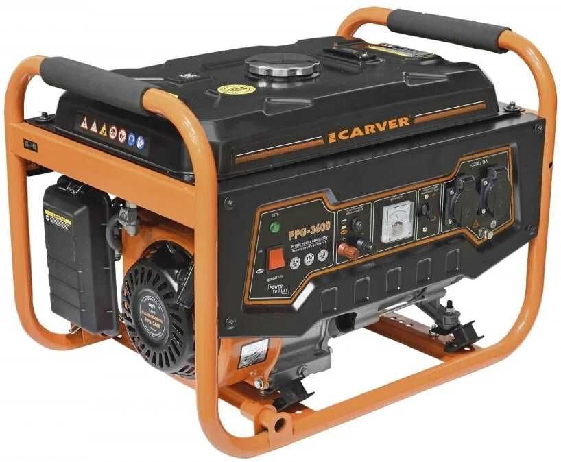 Бензиновый генератор CARVER PPG-3600 (Синхронний, 6,5 л.с., 2,5 кВт)