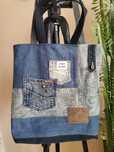 Upcyklingowa torba z jeansów