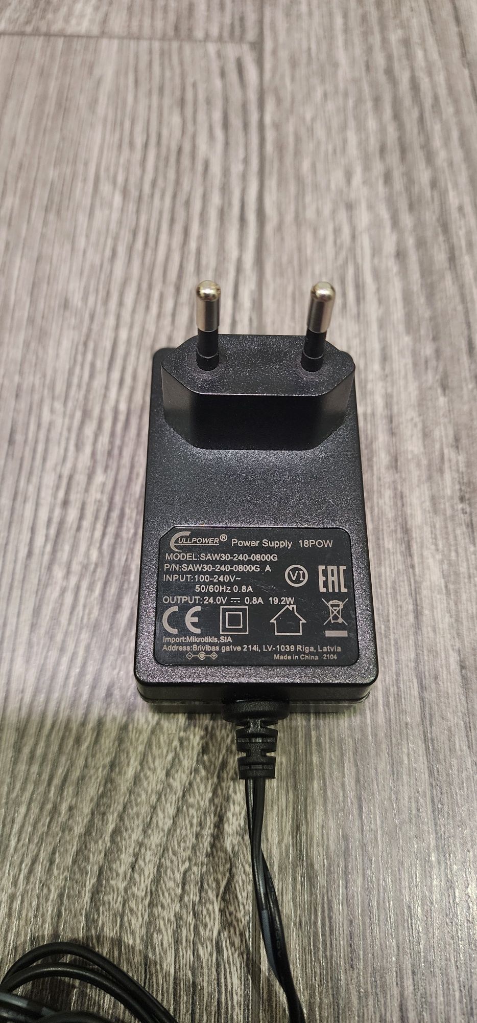 Оригінальний блок живлення MikroTik 18POW 24V 0.8A Low Power (18POW)