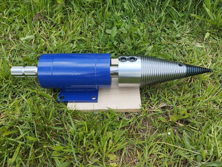 Łuparka świdrowa WOM do ciągnika / świder do drewna 100mm