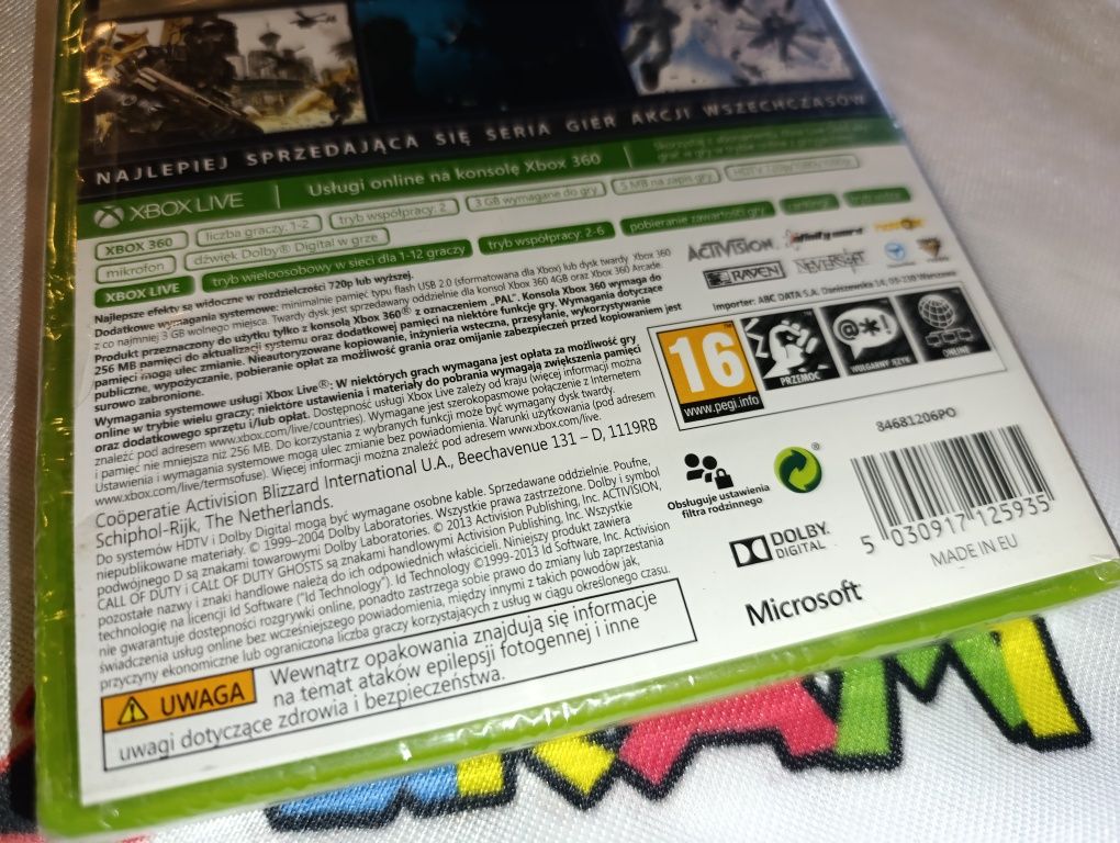 Call Of Duty Ghosts Xbox 360 po polsku nowa zafoliowana sklep