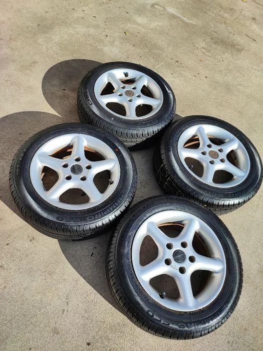 NISSAN KIA MAZDA KOŁA ALU BORBET Z OPONAMI 5X1143 195X60R15 ET 35 LATO