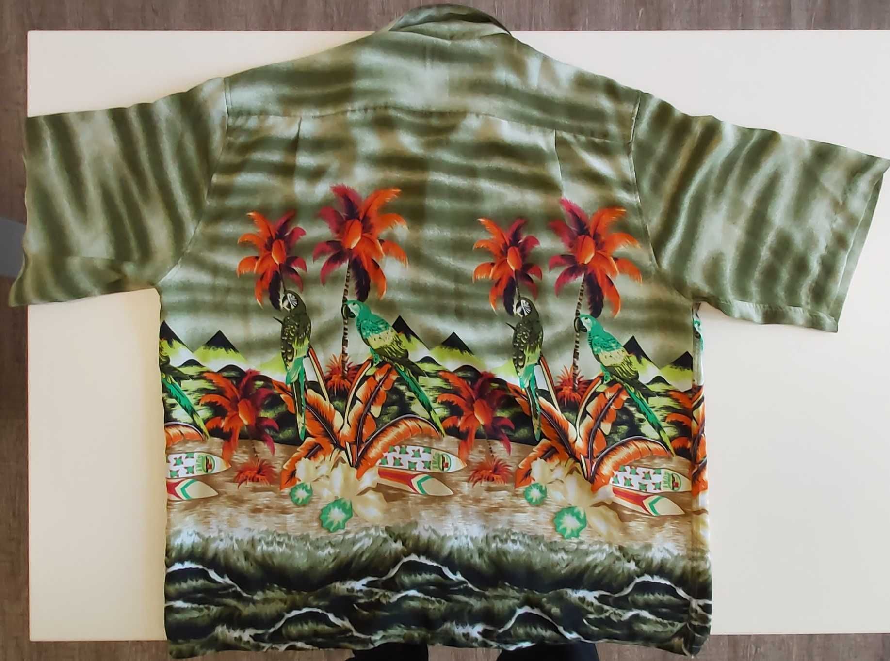 Гавайская рубашка кэжуал большой размер.