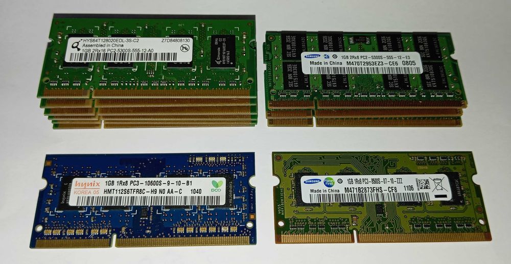 Memória para portátil ddr - ddr2 - ddr3
