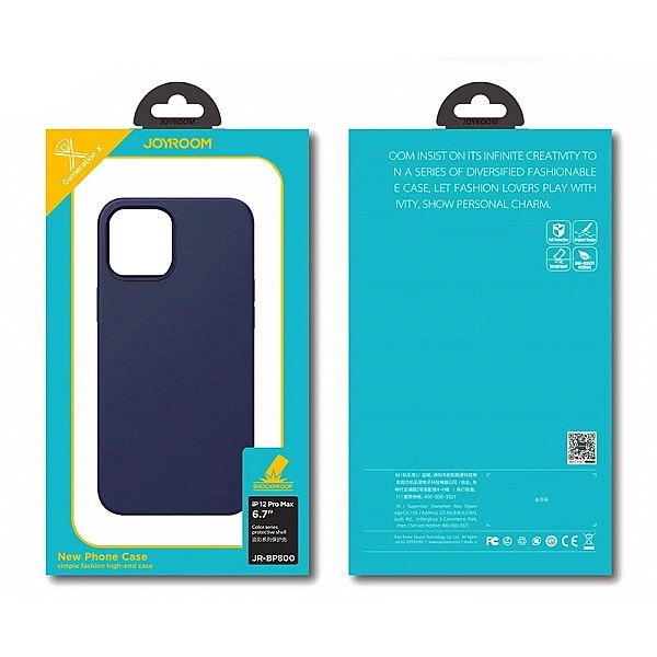 Joyroom Color Series ochronne etui do iPhone 12 Pro Max czarny (JR-BP8