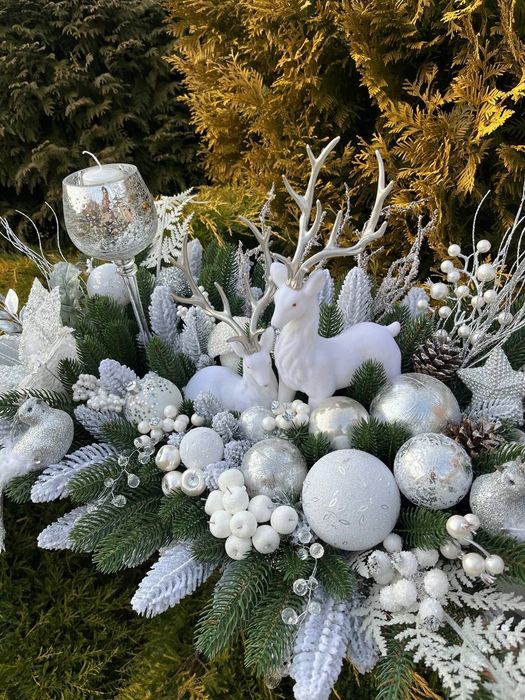 Новорічний декор Новорічна композиція Різдвяний підсвічник