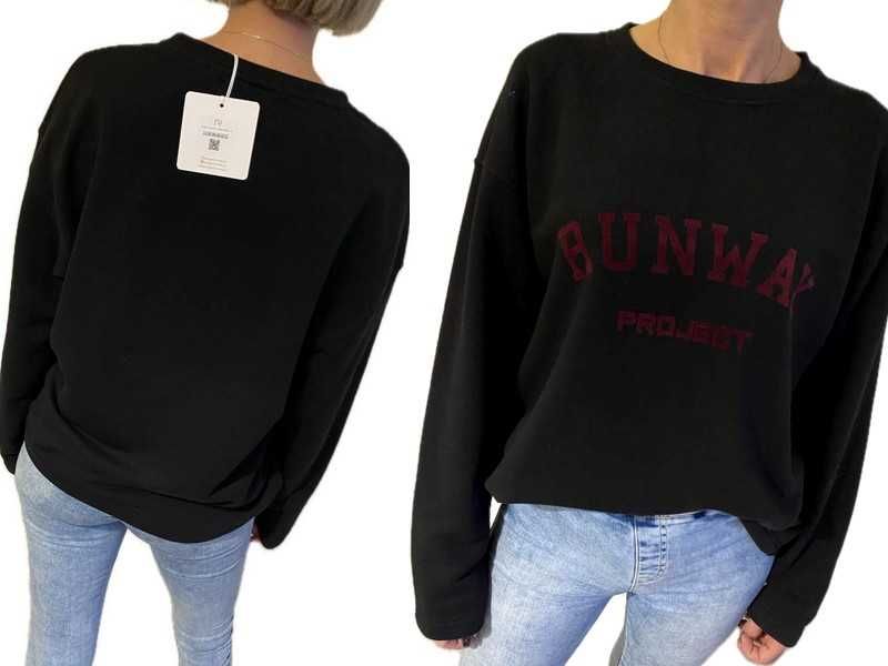 Project runway Lemonada nowa bluza black bordo - napis Uni