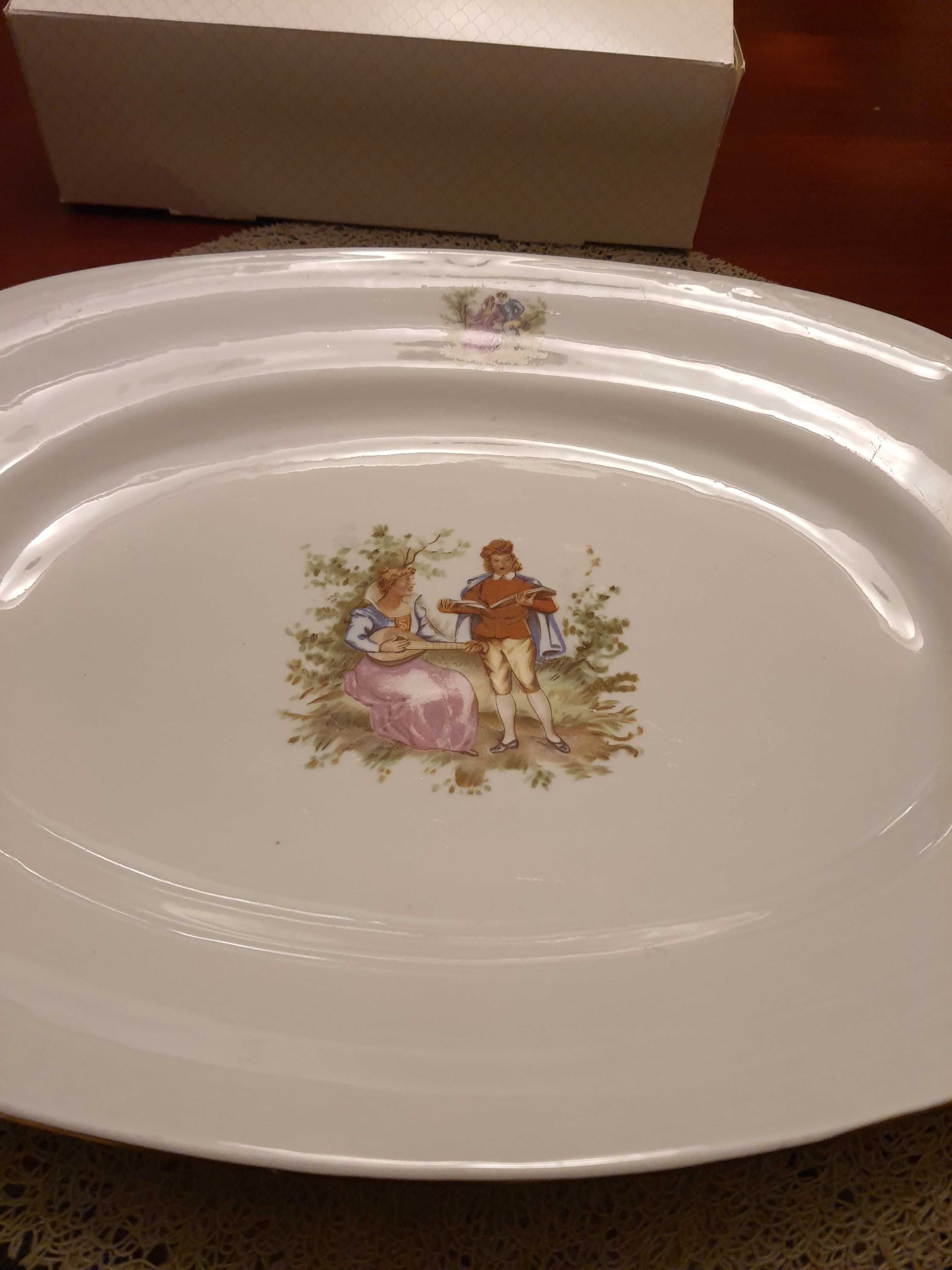 Patera owalna Chodzież - vintage wzór Miłość Wiedeńska