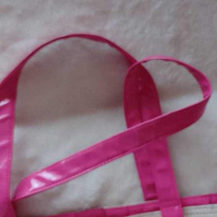 Ekskluzywna, duża, różowo - złota torebka z Londynu, torba, Vintage