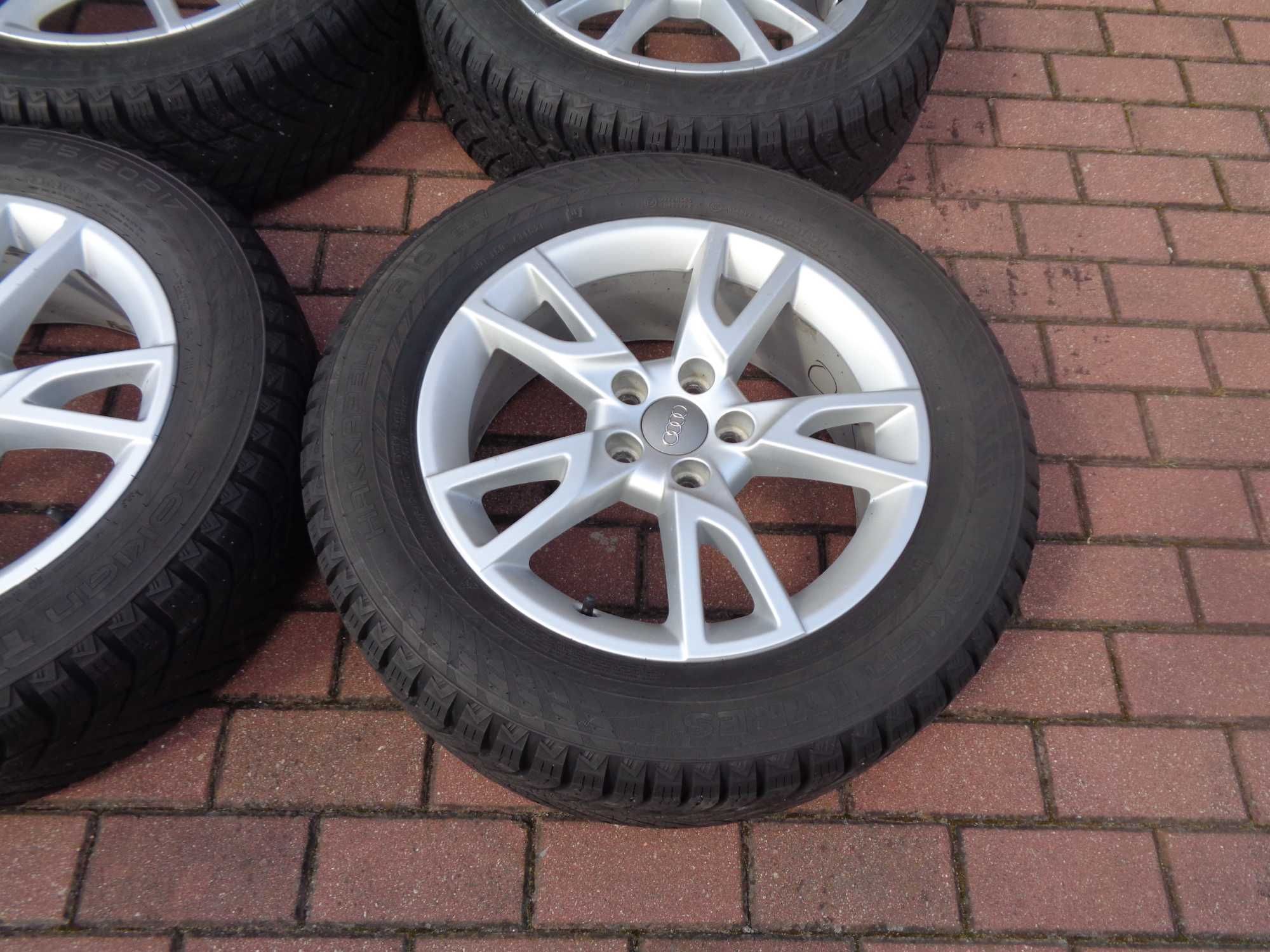 Alufelgi 17 Audi Q3 Vw Tiguan z oponami Nokian 215/60/17 8mm ORYGINAŁ