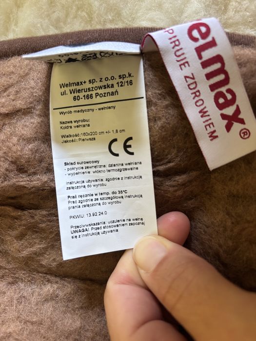KOŁDRA WEŁNIANA - Welmax, super jakosc!