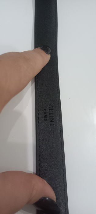 Cinto preto Celine
