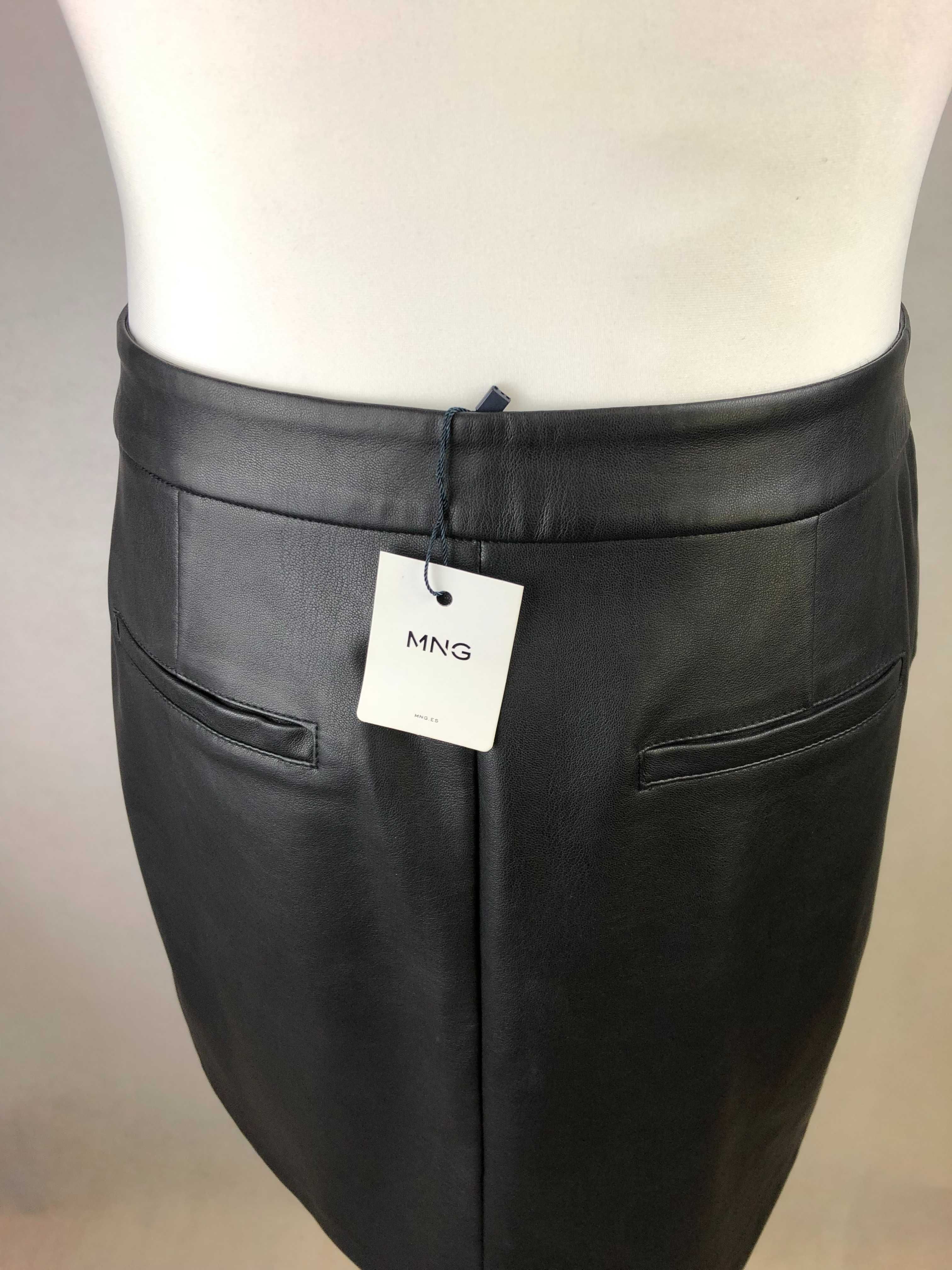 NOWA spódnica mini skóra ekologiczna MANGO L 40 / 42