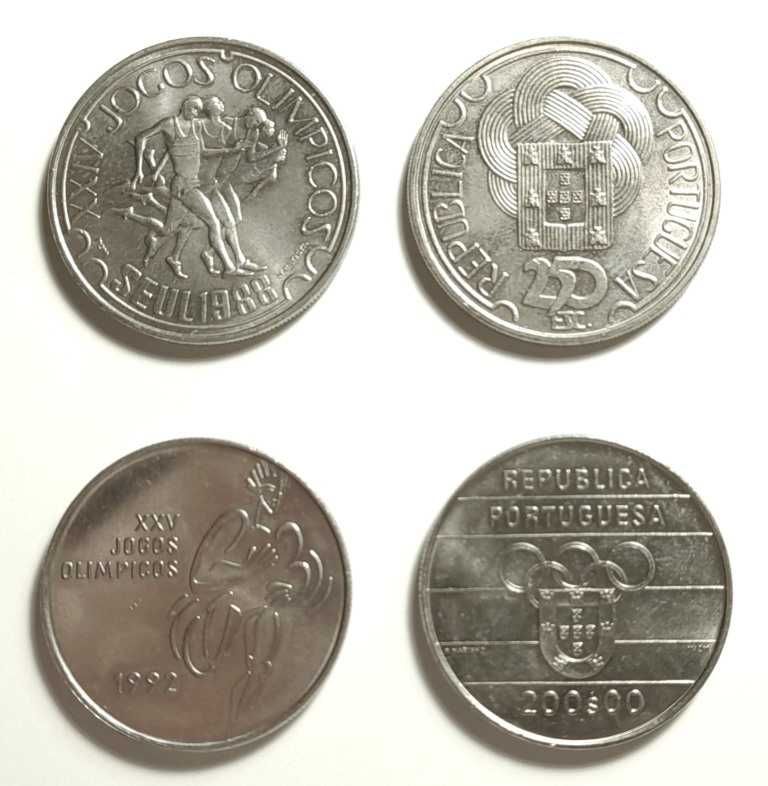 Moedas Comemorativas - 100$, 200$ e 250$ escudos