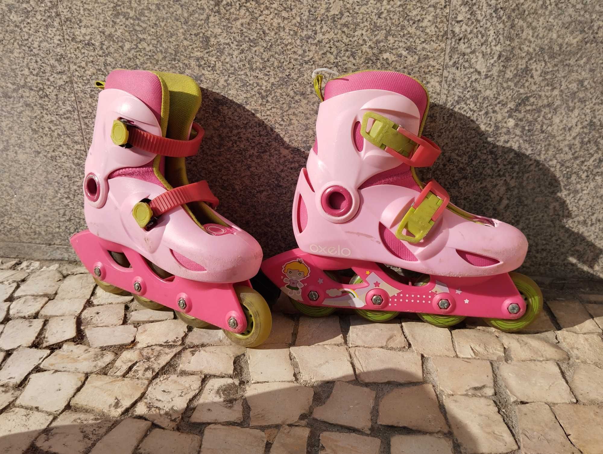 Patins em linha, menina