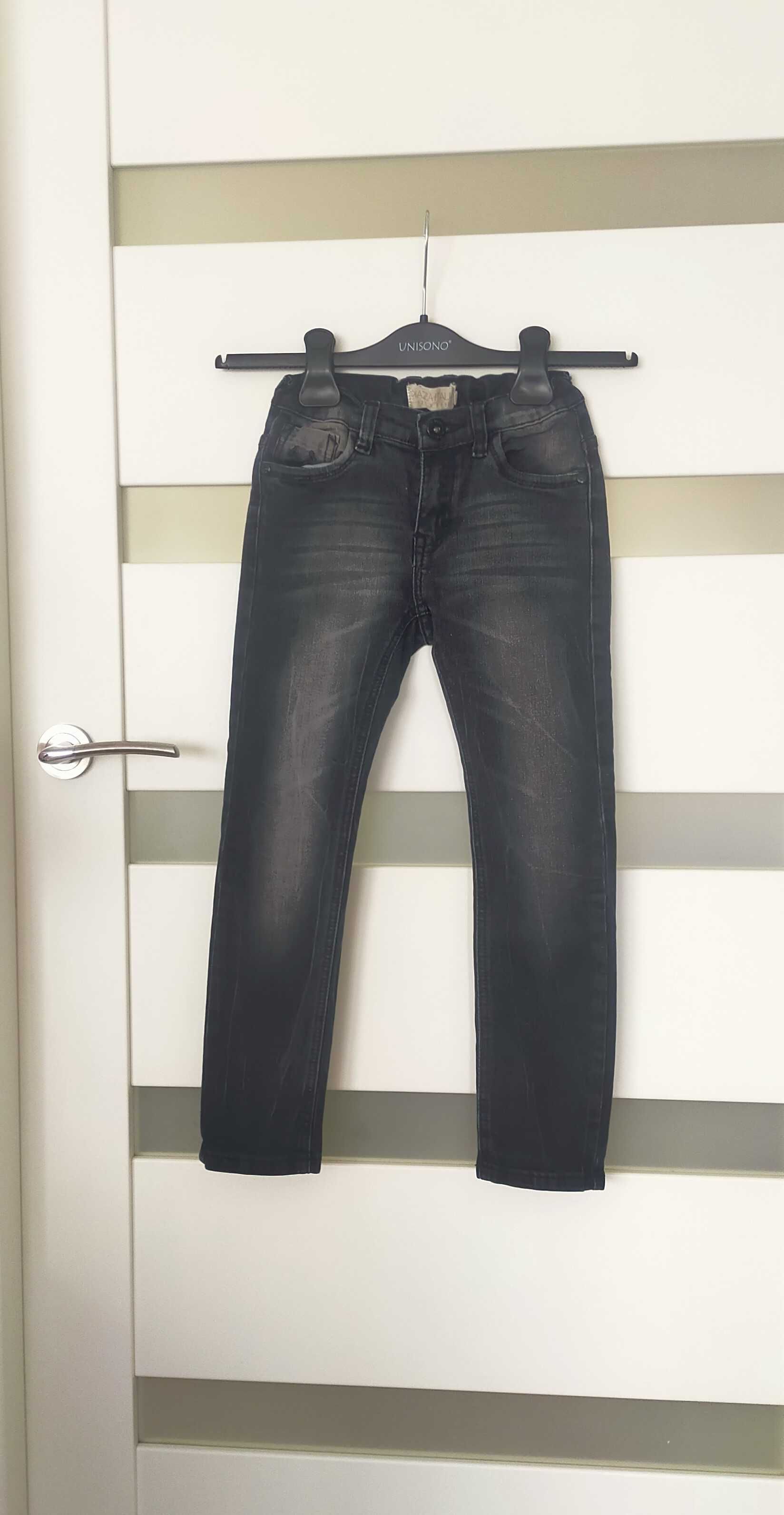 spodnie chłopięce jeans czarny Piazza Italia, 5-6 lat (110-116 cm)