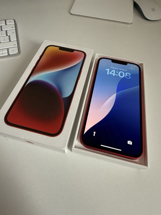 iPhone 14 128gb Red Idealny Bateria 95% od nowości
