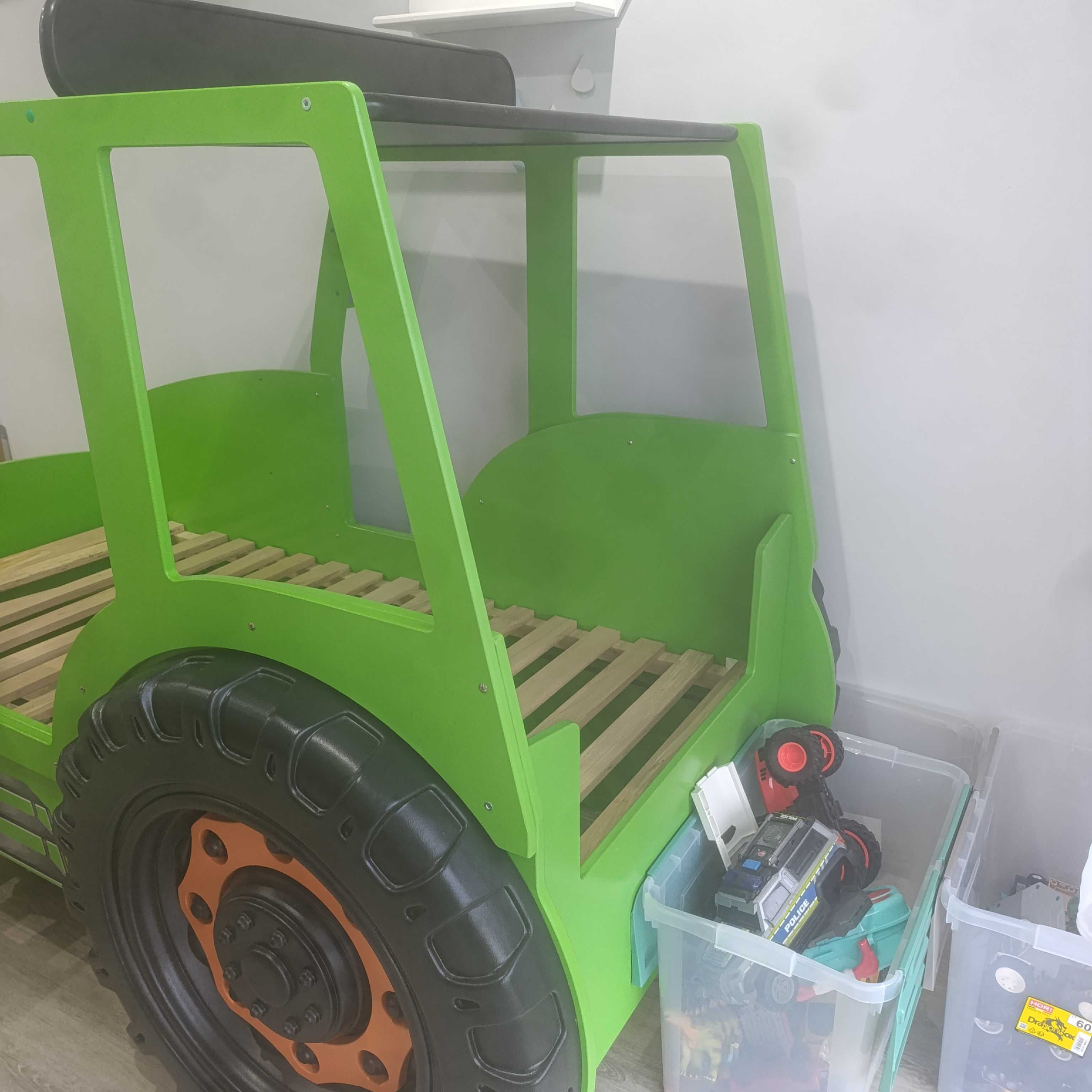 Łozko traktor zielony