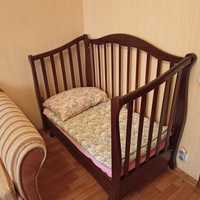 Продам дитяче ліжечко "Верес".з двостороннім матрацом (літо/зима)