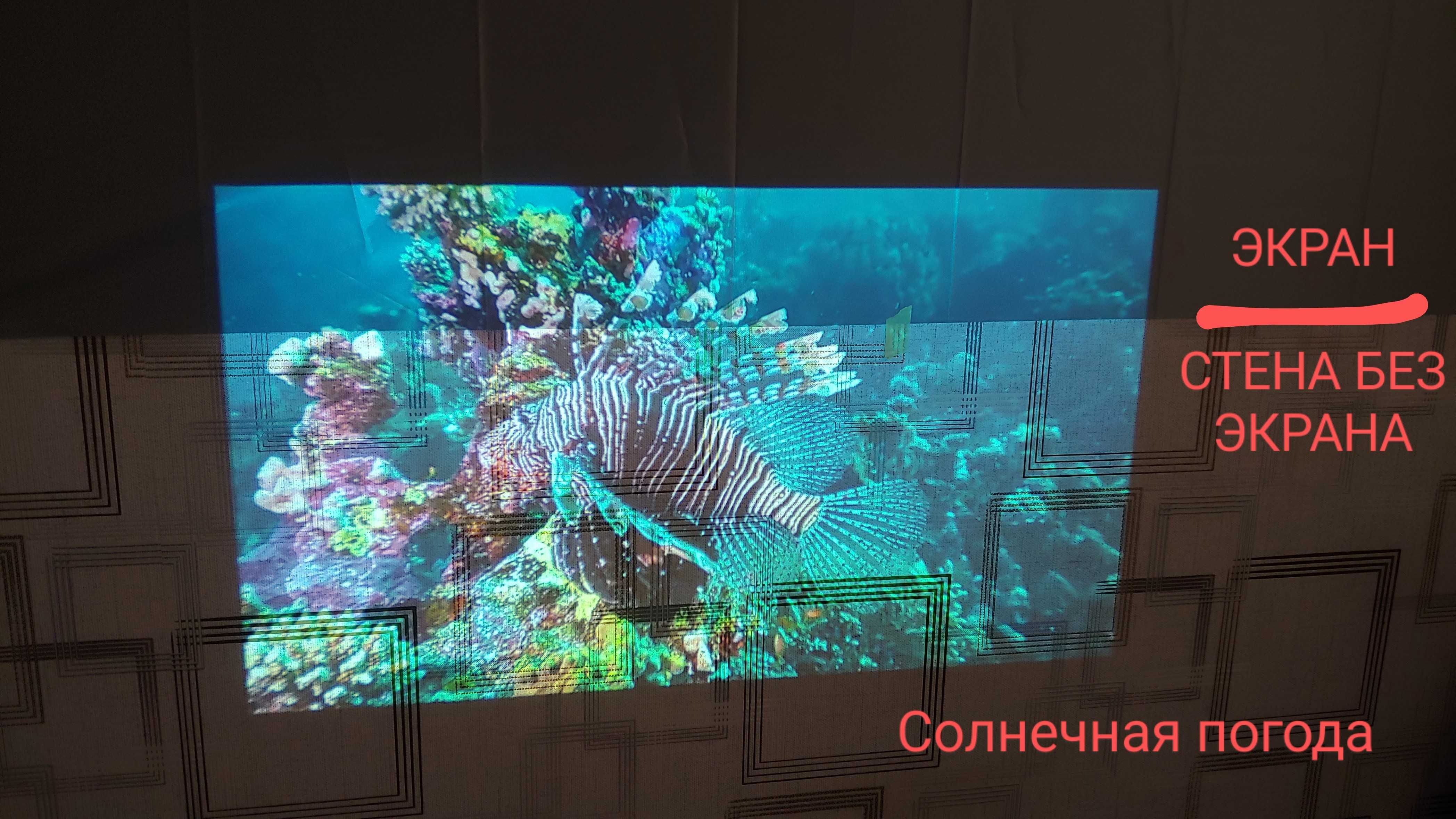 Экран Проэктора 80 Дюймов 1,8м х 1м Отличное изображение, Цвет Новый