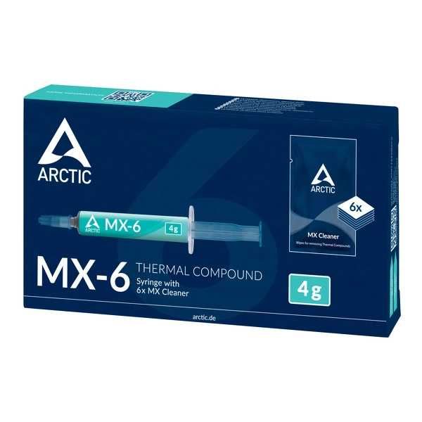 ARCTIC MX-6 4g Pasta termoprzewodząca termiczna + Chusteczki + Cleaner