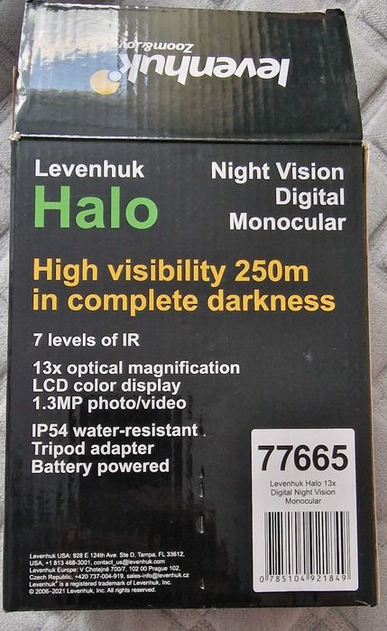 Цифровий прилад нічного бачення, монокуляр Levenhuk Halo 13x