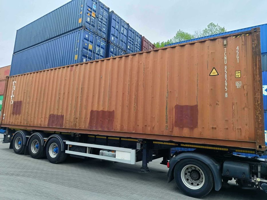 Kontener morski magazyn 40'HC 12 metrowy używany sprawny dobry stan