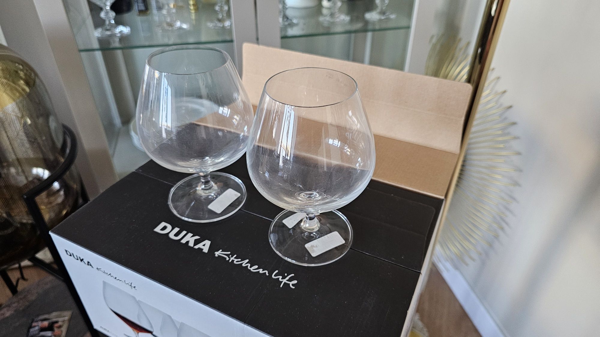 Nowy zestaw kieliszków do koniaku DUKA AURA 6 sztuk 550 ml szkło