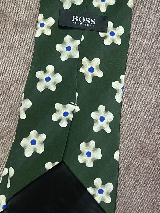 Краватка HUGO Silk tie Made in Italy Квіти галстук