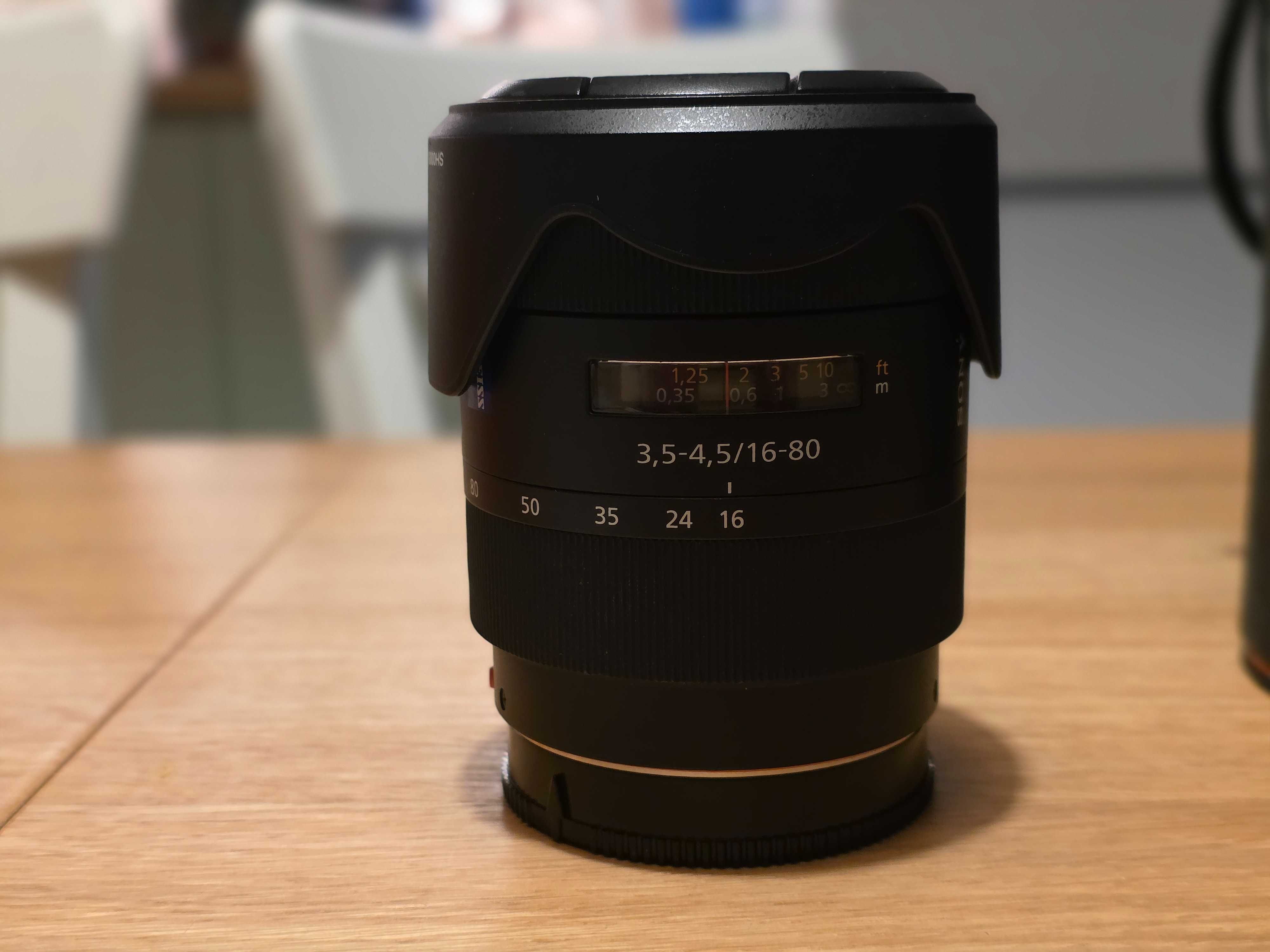 Carl Zeiss 16-80 mm F3.5-4.5 DT Sony A E zestaw gwarancja idealny stan