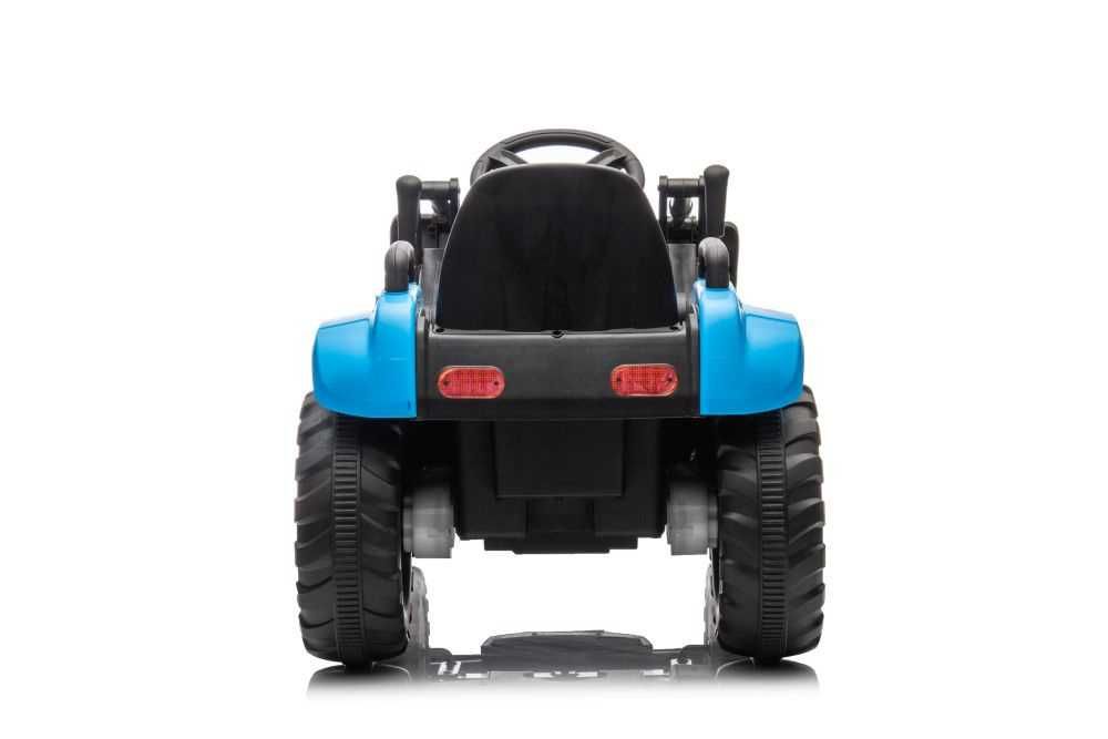 Autko TRAKTOR Z ŁYŻKĄ I PRZYCZEPĄ na akumulator pojazd jeździk dzieci