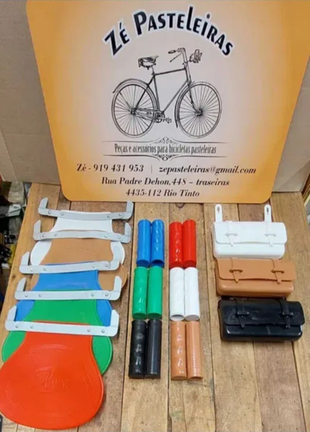 Guiadores/travões/punhos/malas bicicleta pasteleira/clássica