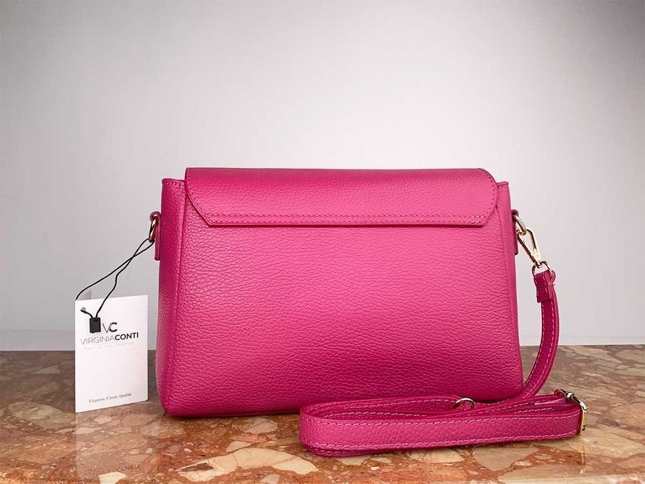 Сумка женская кожаная через плечо 2 ремня Virginia Conti 03360 Италия