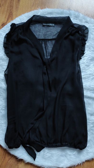 Czarna bluzka prześwitująca Atmosphare 42 Andrzejki Sylwester