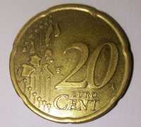 Moneta 20 euro cent Finlandia 2001 rok