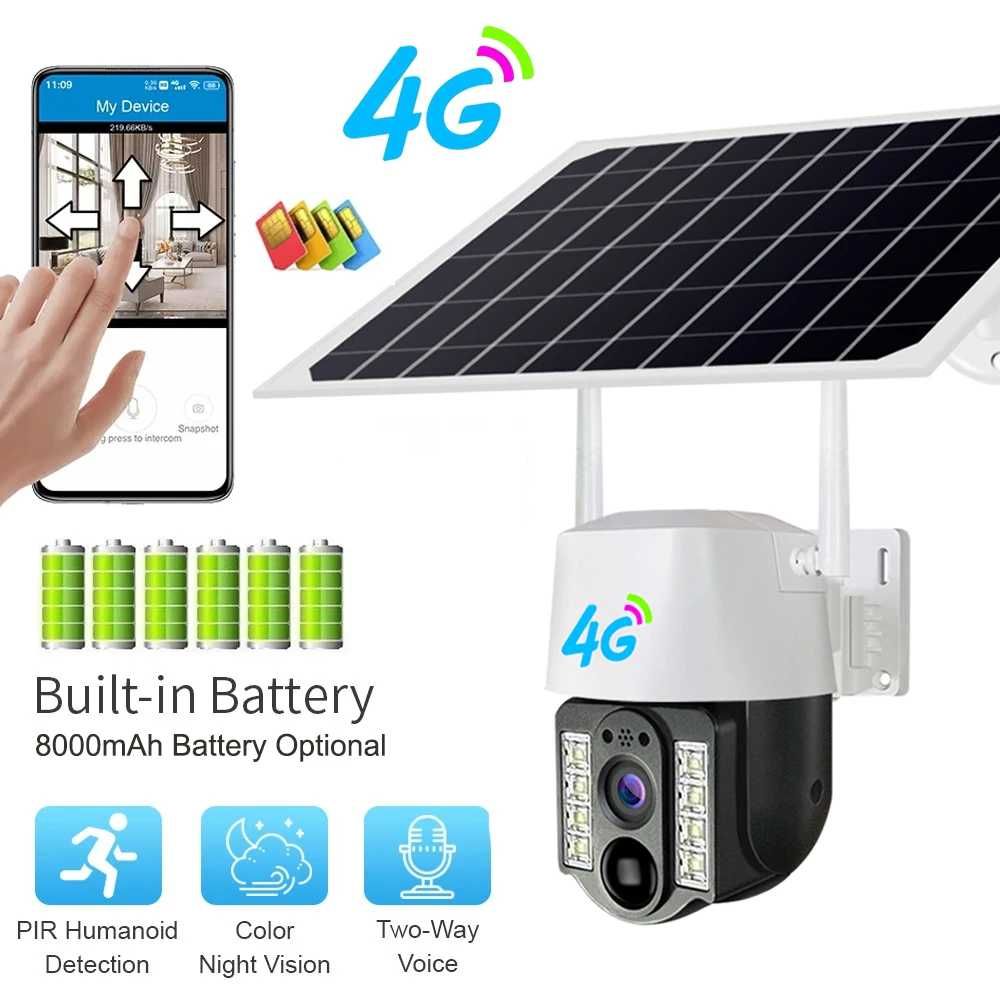 [NOVO] Câmara Vigilância • Painel Solar • 4G • 3 MP • Rotativa 360º