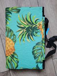 Mata piknikowa 140x180 koc plażowy wodoodporny  ananasy