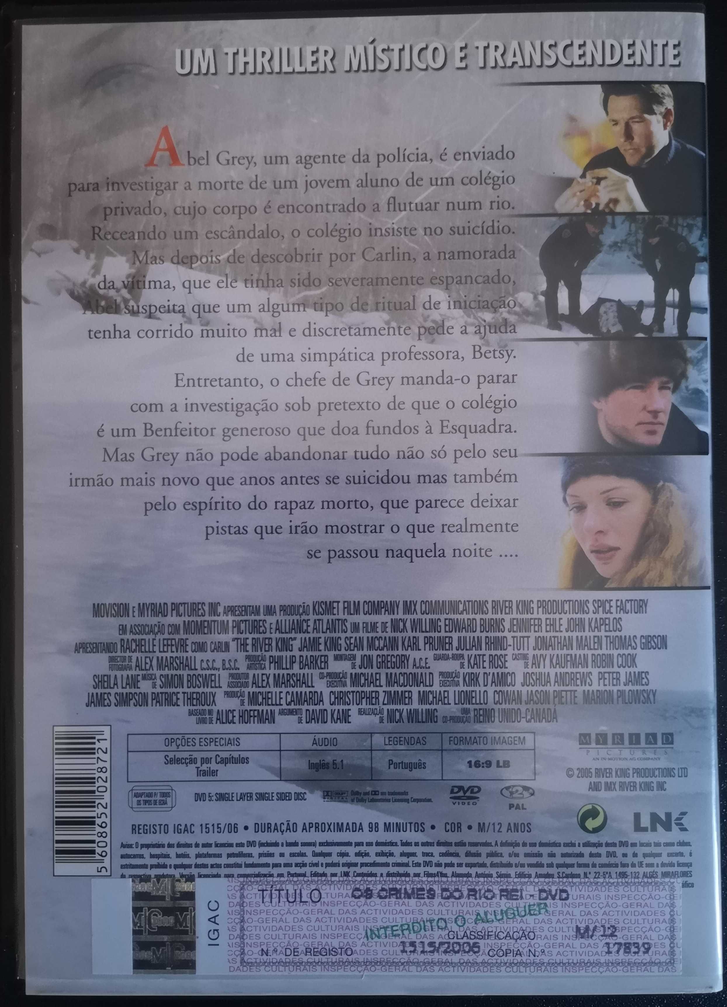 DVD "Os crimes do rio rei"