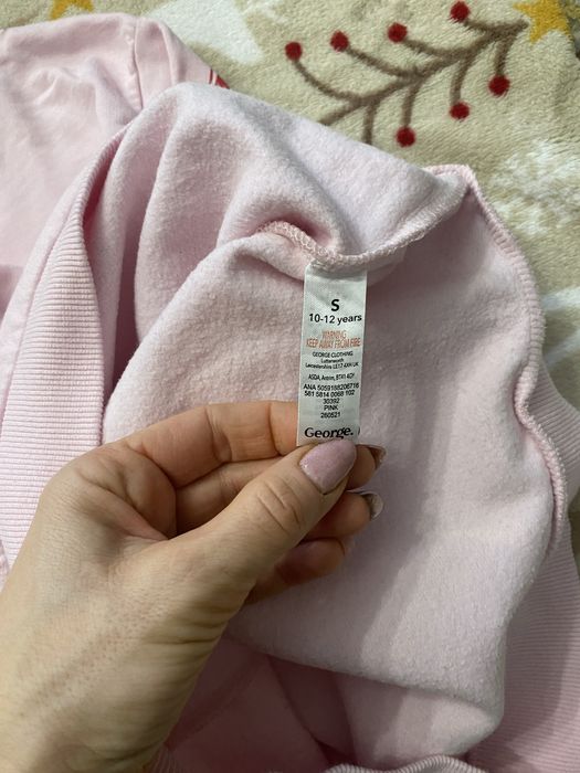 George różowa bluza z nadrukiem na plecach S