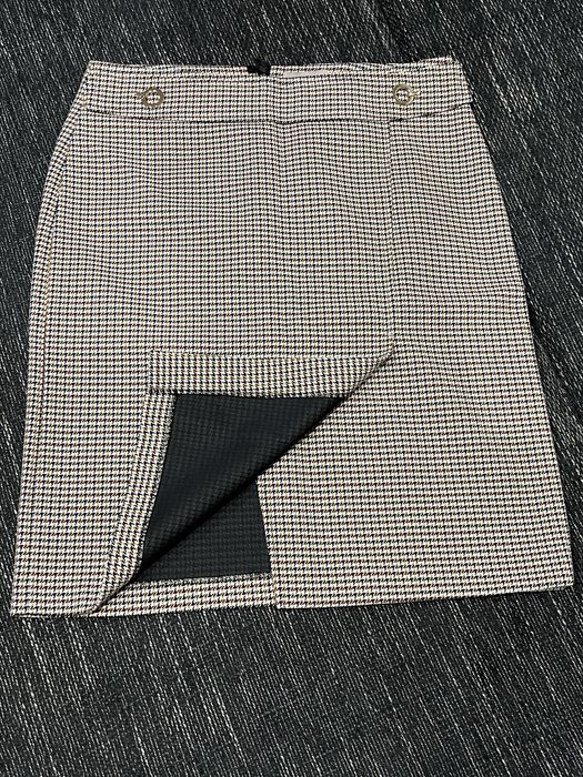 Юбка довжині міді (до колін/трішки може заходити)  в гусячу лапку